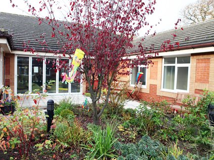 Langley Ward courtyard